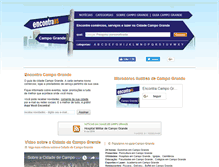 Tablet Screenshot of encontracampogrande.com.br